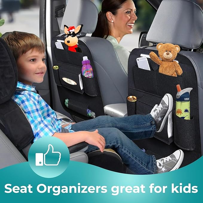 Car Seat Organizer | Multi Pocket Storage Bag Organizer | Pack of 2