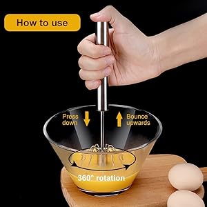 Whiskit™ | Stainless Steel Semi-automatic Food Mixer