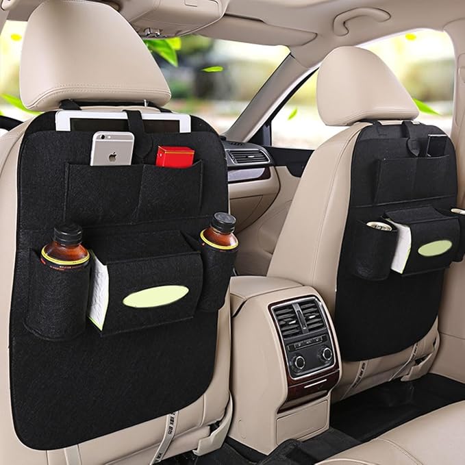 Car Seat Organizer | Multi Pocket Storage Bag Organizer | Pack of 2